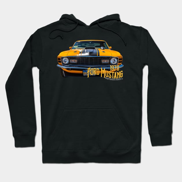 1970 Ford Mustang Mach 1 Fastback Hoodie by Gestalt Imagery